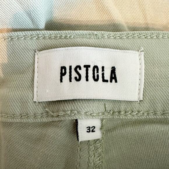 PISTOLA High Rise Tammy Pant Ankle Trouser Sea Mist Green Plus Size 32 - Picture 4 of 12